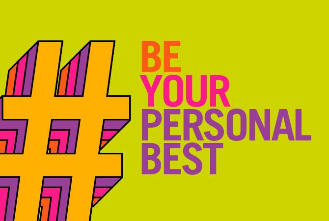 Slogan "be your personal best"