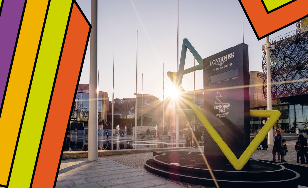 Commonwealth Games official countdown clock in Centenary Square