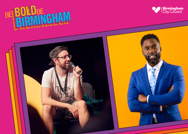 Left to right - Luke Tonge and Tru Powell are the guests on episode nine of the Be Bold, Be Birmingham podcast
